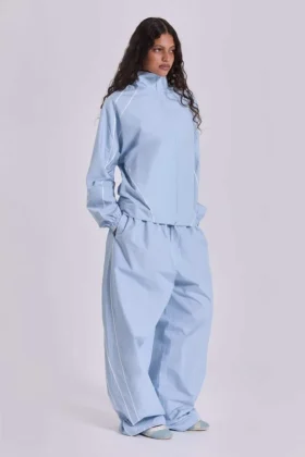 Blue Vapor Tracksuit Bottoms