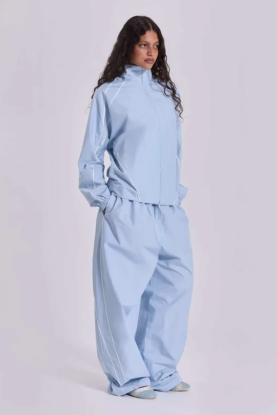 Blue Vapor Tracksuit Bottoms
