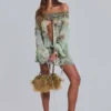Breccia Embellished Mini Dress