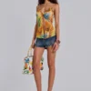 Brilar Beaded Chiffon Top