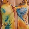 Brilar Beaded Chiffon Top