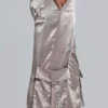 Briony Studded Satin Cargo Trousers