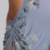 Brisa Asymmetric Hand-Beaded Maxi Dress