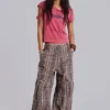 Brown Check Cadet Cargos