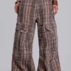 Brown Check Cadet Cargos