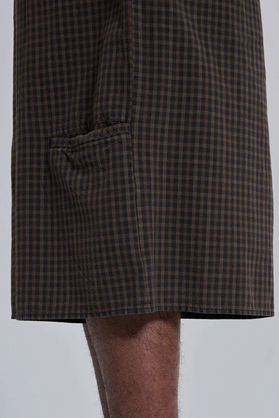 Brown Check XL Goliath Shorts