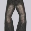 Brown Creased Drift Bootcut Jeans