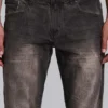 Brown Creased Drift Bootcut Jeans