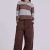 Brown Parachute Cargo Pants