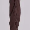 Brown Parachute Cargo Pants