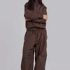 Brown Vapor Tracksuit Bottoms