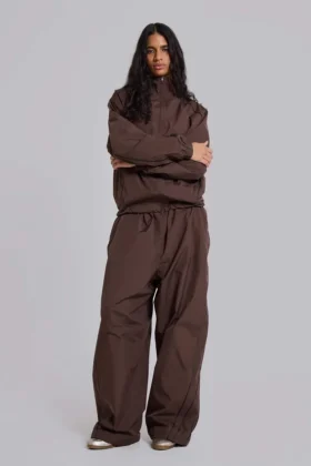 Brown Vapor Tracksuit Bottoms
