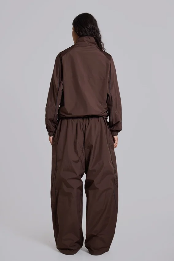 Brown Vapor Tracksuit Bottoms
