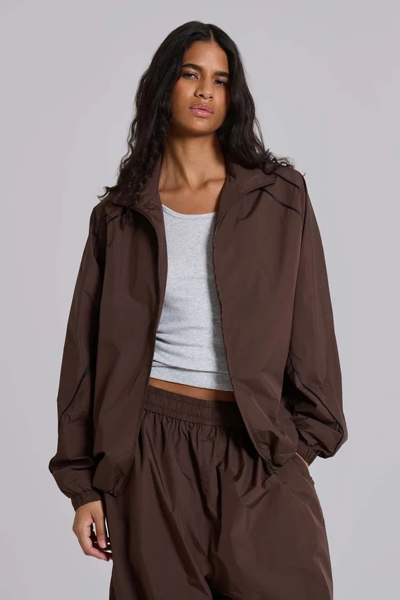 Brown Vapor Tracksuit Top