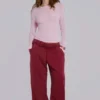 Burgundy Hardcore Jewel Monster Joggers
