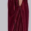 Burgundy Metallic Vapor Joggers