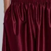 Burgundy Metallic Vapor Joggers