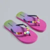 Button Ombre Flip Flops