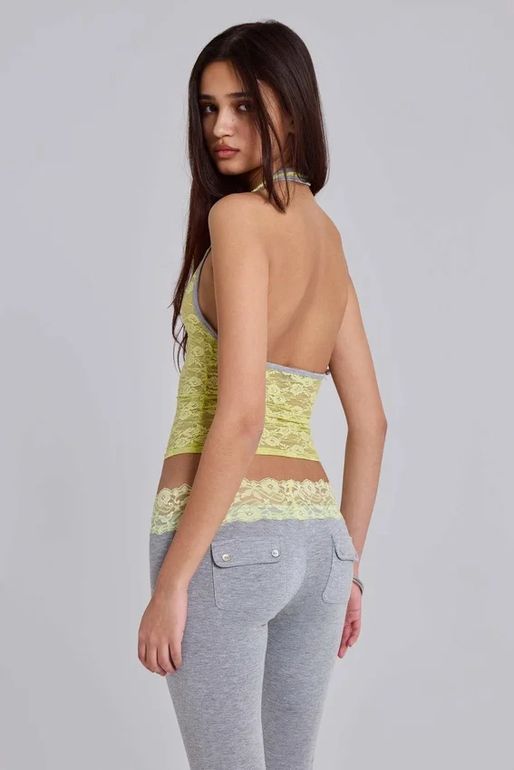 Cassia Lace Jersey Bootcut Trousers