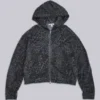 Charcoal Leopard Monster Hoodie