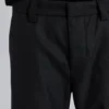 Charcoal Stacked Straight Suit Pants