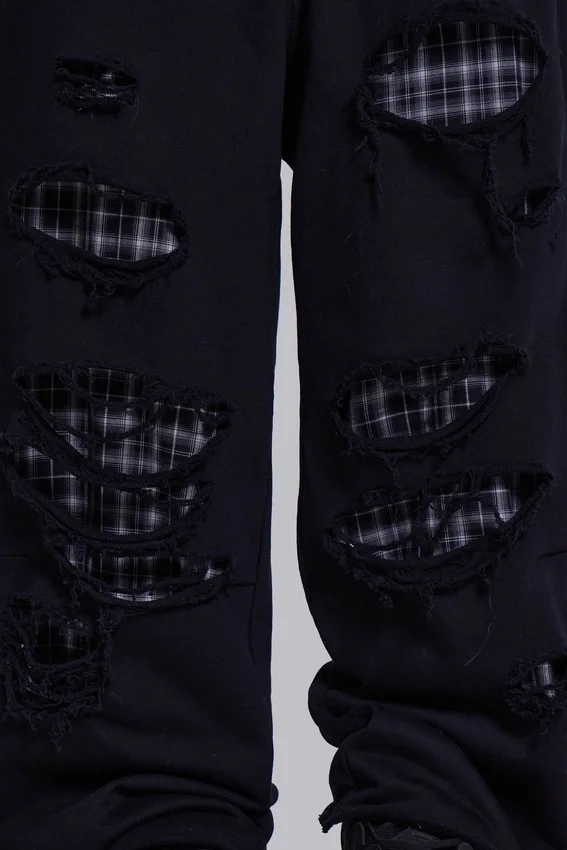 Check Layered Monster Joggers