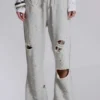Cleo Distressed Slouchy Bootcut Jogger