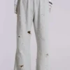 Cleo Distressed Slouchy Bootcut Jogger