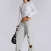 Cleo Distressed Slouchy Bootcut Jogger