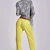 Cleo Slouchy Bootcut Jogger in Neon