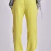 Cleo Slouchy Bootcut Jogger in Neon