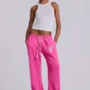 Cleo Slouchy Bootcut Jogger in Pink