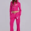 Cleo Slouchy Bootcut Jogger in Pink