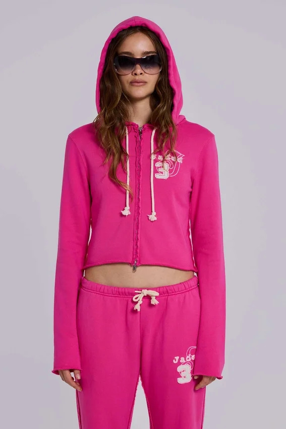 Cleo Slouchy Bootcut Jogger in Pink