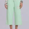 Cleo Slouchy Crop Jogger in Mint