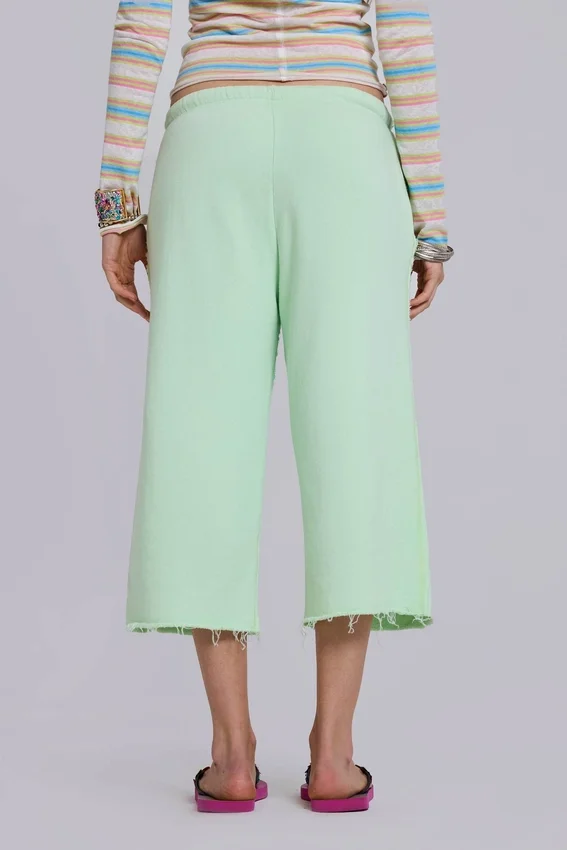 Cleo Slouchy Crop Jogger in Mint