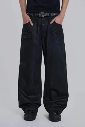 Coated Zip Colossus Jeans