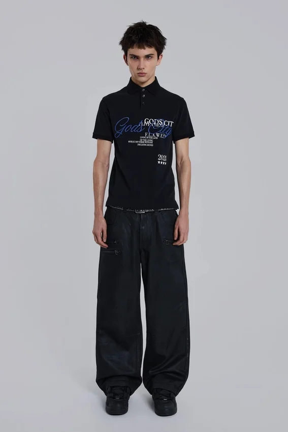 Coated Zip Colossus Jeans