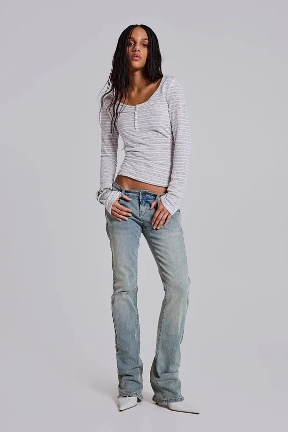Cooper Bootcut Jeans in Light Blue
