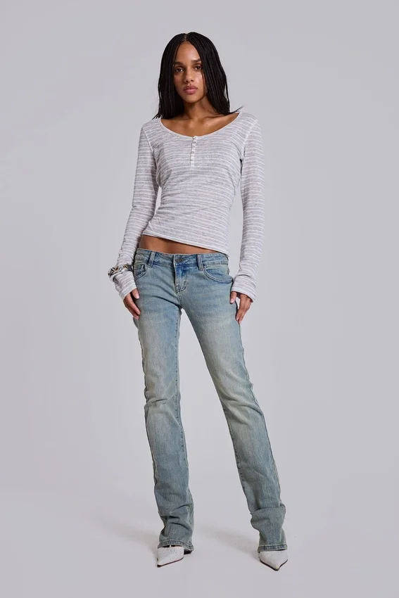 Cooper Bootcut Jeans in Light Blue