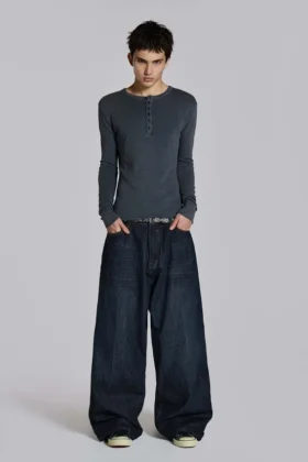 Creased Indigo XL Colossus Jeans