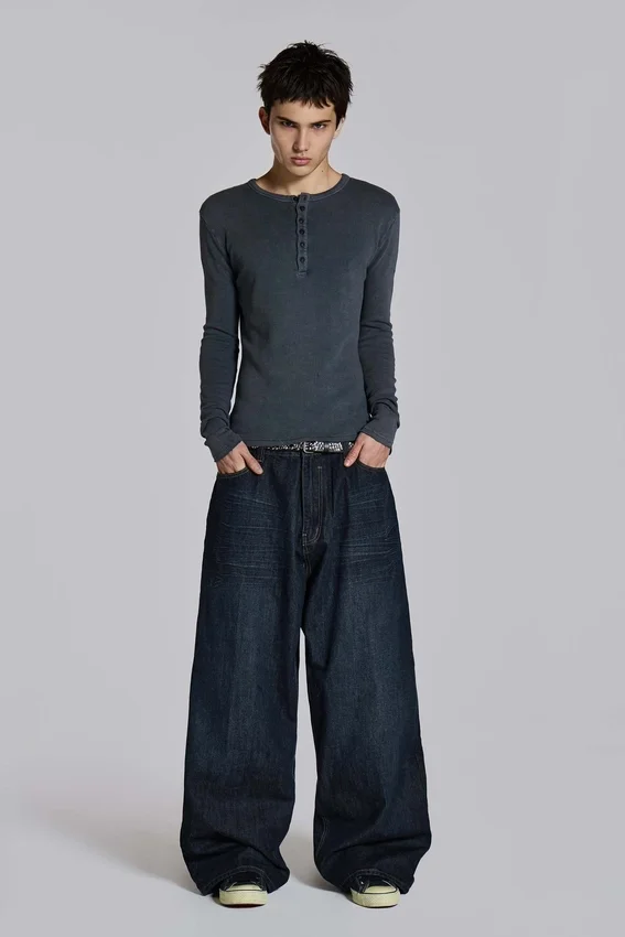 Creased Indigo XL Colossus Jeans