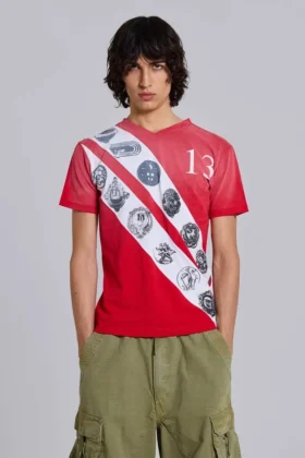 Crest V-Neck T-Shirt
