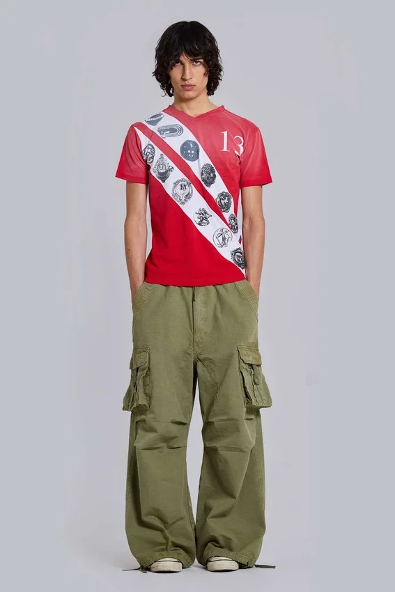 Crest V-Neck T-Shirt