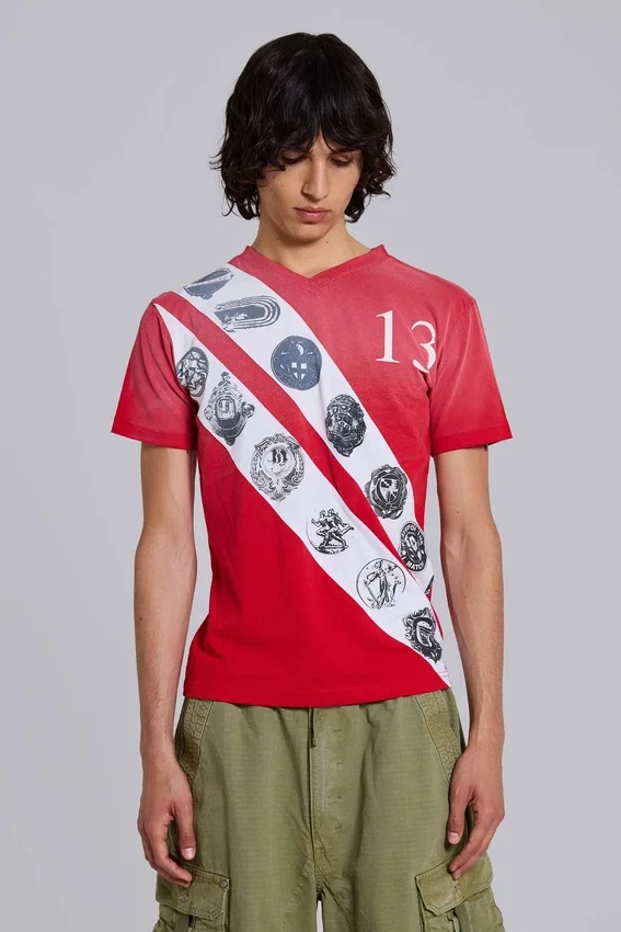 Crest V-Neck T-Shirt