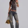 Croc Zene Backless Top