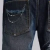 Cross Chain Blue Drift Bootcut Jeans
