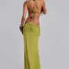 Darlyn Draped Backless Maxi Dress