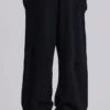 Distressed Black Baggy Monster Joggers