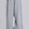 Distressed Grey Marl Baggy Monster Joggers